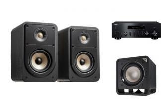YAMAHA R-N600A + POLK AUDIO ES20 + HTS SUB10