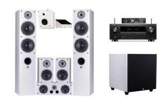 DENON AVR-S970H + WILSON RAPTOR 7 /1/V/X/ SUB-10 białe