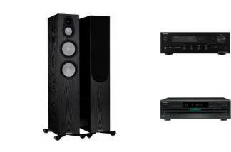 ONKYO TX-8470 + DX-C390 + MONITOR AUDIO 7G SILVER 300