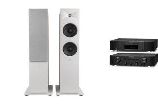 MARANTZ PM6007 + CD6007 + JBL STAGE 260F latte