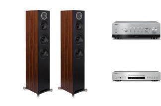 YAMAHA R-N800A s + CD-S303 + ELAC REFERENCE F5