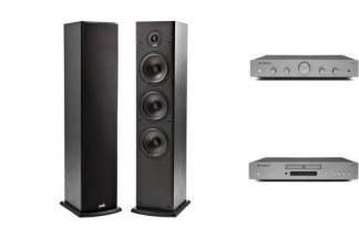CAMBRIDGE AUDIO AXA25 + AXC35 + POLK AUDIO T50