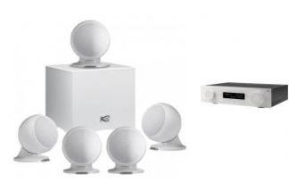 JBL MA710 WHT + CABASSE ALCYONE 2 SYSTEM 5.1 białe