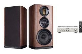 DENON PMA-600NE S + WHARFEDALE EVO 4.2 walnut