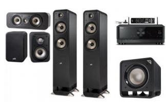 YAMAHA TSR-400 + POLK AUDIO ES55E + S15E + S30CE + SUB10