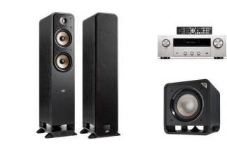 DENON DRA-900H s + POLK AUDIO ES55 + HTS SUB10