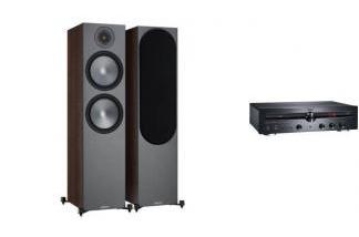 MAGNAT MR750 + MONITOR AUDIO BRONZE 500 (orzech)