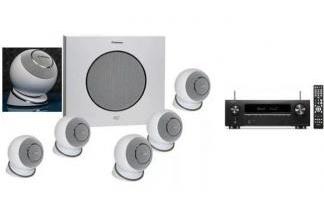 DENON AVR-X1700H DAB + CABASSE EOLE 4 SYSTEM 5.1 (białe)