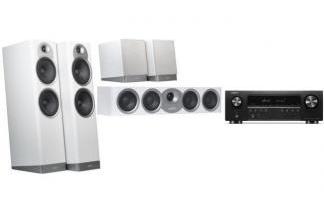 DENON AVR-S670H + JAMO S7-27F (5.0) biały