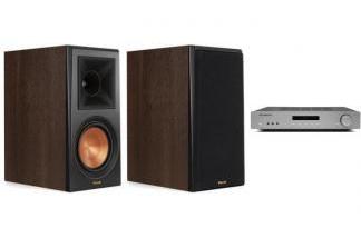 CAMBRIDGE AUDIO AXA35 + KLIPSCH RP-500M walnut