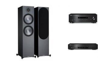 YAMAHA A-S201 + CD-S303 + MONITOR AUDIO BRONZE 500