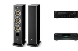 ONKYO TX-8470 + DX-C390 + FOCAL ARIA EVO X