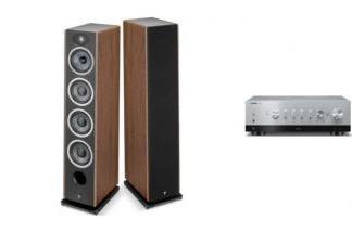 YAMAHA R-N800A s + FOCAL VESTIA N3 dark wood