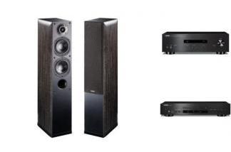 YAMAHA A-S201 + CD-S303 + INDIANA LINE NOTA 550