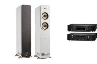 MARANTZ PM6007 + CD6007 + POLK AUDIO ES55 białe
