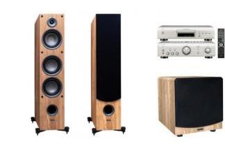 DENON PMA-600NE S + DCD-600NE + TAGA HARMONY TAV-607F + TSW-80 oak