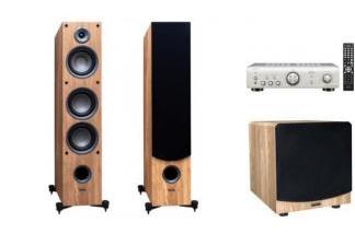 DENON PMA-600NE S + TAGA HARMONY TAV-607F + TSW-80 oak