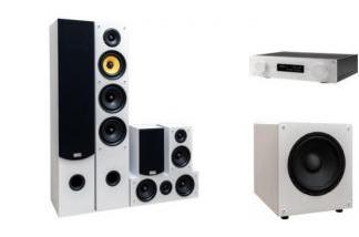 JBL MA710 WHT + TAGA HARMONY TAV-506 + TSW-90 białe
