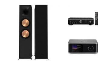 DENON PMA-600NE + WIIM ULTRA + KLIPSCH R-800F