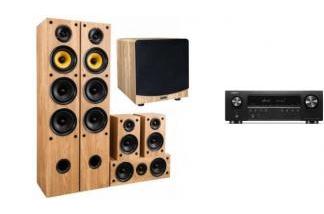 DENON AVR-S670H + TAGA HARMONY TAV-506 + TSW-80 oak