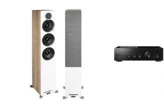 PIONEER A-10AE + ELAC DEBUT REFERENCE F5 dąb