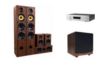 JBL MA710 WHT + TAGA HARMONY TAV-506 + TSW-80 walnut