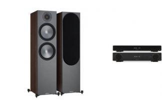 ARCAM A5 + ST5 + MONITOR AUDIO BRONZE 500 orzech
