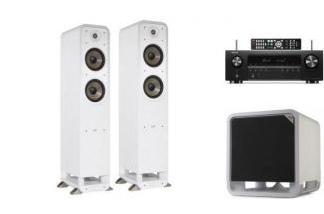DENON AVC-S660H + POLK AUDIO S55E + SUB 10 (2.1) białe