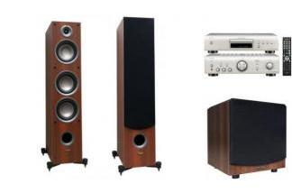 DENON PMA-600NE S + DCD-600NE + TAGA HARMONY TAV-607F + TSW-80 walnut