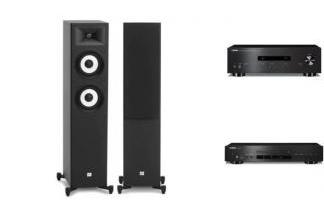 YAMAHA A-S201 + CD-S303 + JBL STAGE A180