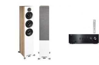 YAMAHA A-S501 + ELAC DEBUT REFERENCE F5 dąb